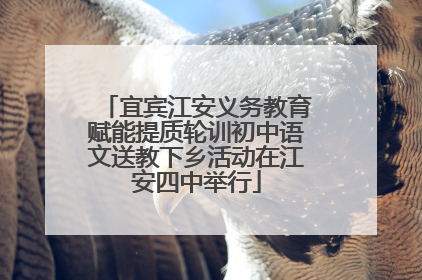 宜宾江安义务教育赋能提质轮训初中语文送教下乡活动在江安四中举行